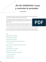 SUPER GUÍA SOBRE LA ANSIEDAD - Como Reducir y Controlar La Ansiedad