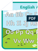 English Alphabet Display Poster 2xA4