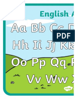 English Alphabet Display Poster 2xa4