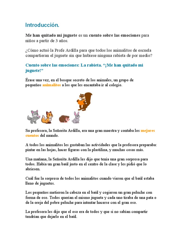 Cuento de Las Emociones | PDF