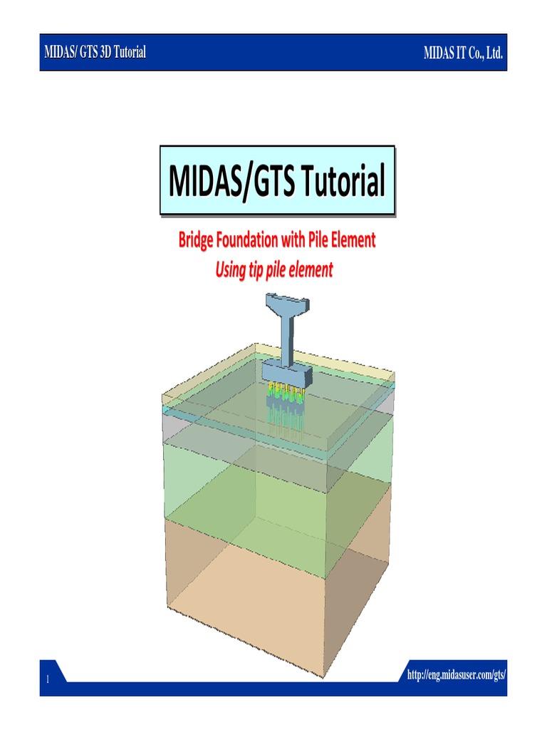MIDAS GTS 3D Tutorial for Pile Foundations | PDF | Deep Foundation ...