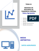 Tema III Medidas de Tendencia Central Datos Agrupados TOD