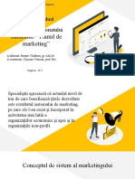 Subiectul: "Planul de Marketing": Studiu Individual Bazele Antreprenoriatului
