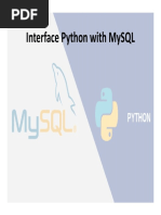 XII CS CH 16 Interface Python With MySQL