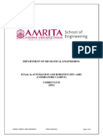 Amrita Curriculum Btech Automation and Robotics 2021
