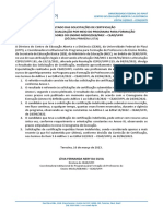 Décima Primeira Lista Resultado Solicitação Certificação Aditivo 1 Edital 10-2022 PDF