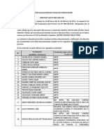 Acta de Evaluación de Fichas de Postulación PROCESO CAS #006-2023-DP