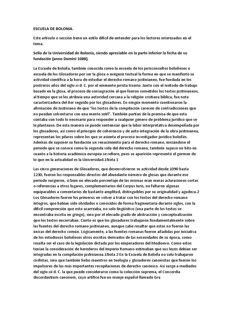 ESCUELA DE BOLONIA PDF Domicilio (Ley) La Ley natural