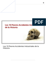 Los 10 Peores Accidentes Industriales de La Historia - HySLA