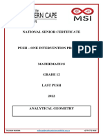Analytical Geometry Last Push PDF