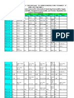 Corrected Timetable