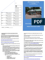 Home Blood Pressure Monitoring Leaflet