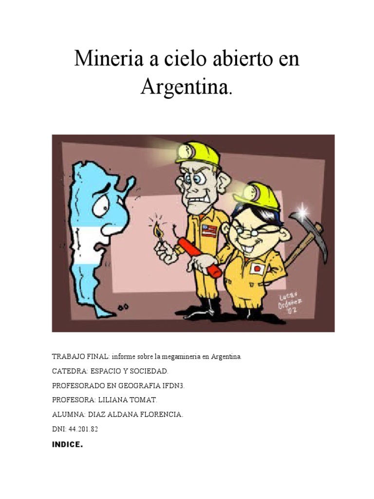 Megaminería a Cielo Abierto en Argentina | PDF | Minería | Agua