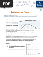 Evaluación Física MRU y MRUA