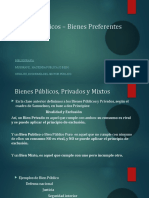 Bienes Públicos - Mixtos y Bienes Preferentes