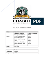 Idioma Ii - Trabajo Final Grupo 2