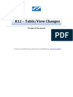 Oracle R12 TableView Changes