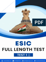 ESIC-DD Full Length Test 01
