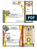 Certificates of Recognition