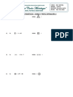 Operadores Matemáticos Doble y Triple Operación. 2