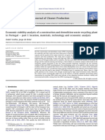 Economic Viability Analysis of A Construction and Demolition Waste Recycling Plant PDF