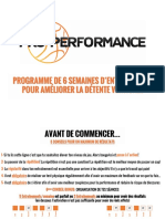 Programme de 6 Semaines Dentrainement