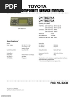 Toyota Audio Component Service Manual CN-TS0371A CN-TS0373A Display Unit Yaris Produced After Nov 2002 Display Unit Produced After Nov 2002