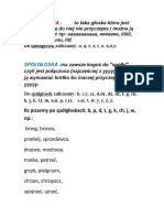 Samogłoska - : Do Samog Łosek Zaliczamy: A, Ą, E, Ę, I, O, U, Ó, y