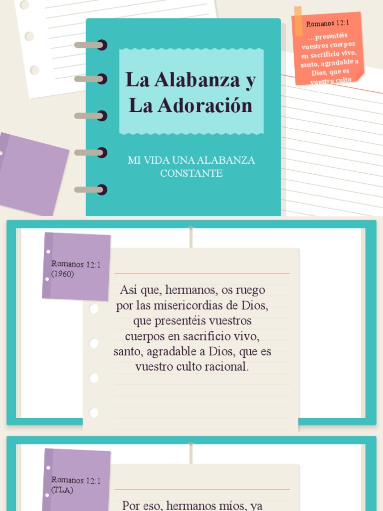 La Alabanza Y La Adoracion Pdf Salmos