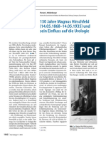 150 Jahre Magnus Hirschfeld (14.05.1868-14.05.1935) Und Sein Einfluss Auf Die Urologie