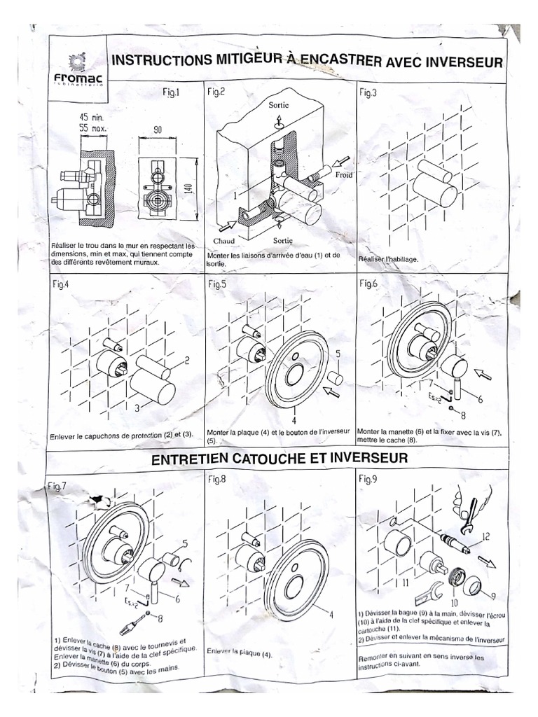 Instructions Mitigeur Douche PDF PDF