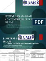 Sistem Dan Mazhab Kontemporer Ekonomi Islam - Presentasi