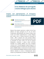 Análise de Livros Didáticos de Português Com Foco No Ensino Bilíngue para Alunos Surdos