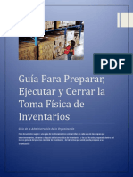 Guía para Preparar, Ejecutar y Cerrar La Toma Física de Inventarios