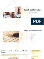 English and Literature Unit on Writing Letters