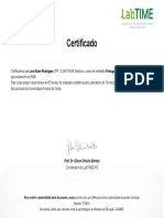 Certificado de conclusão de curso de Português
