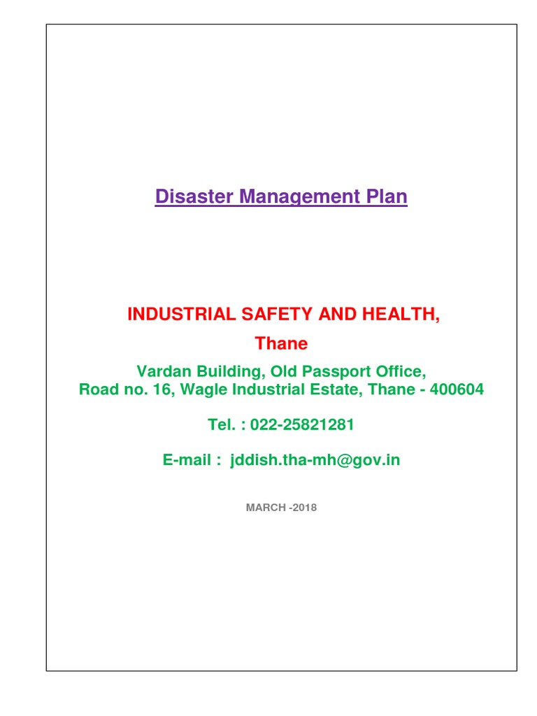 Disaster Management Plan for DISH Office | PDF | Emergency | Emergency ...