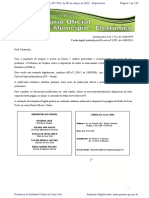 Prefeito de Goiânia Goiânia - GO, CEP: 74.805-010