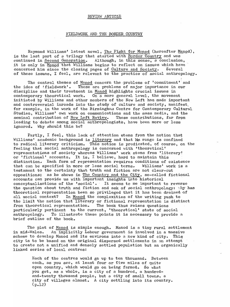 Review - The Fight For Manod PDF | PDF | Social Anthropology | Anthropology