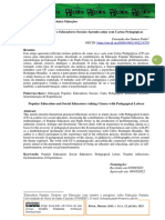 Educação Popular e Educadores Sociais fazendo aulas com Cartas Pedagógicas