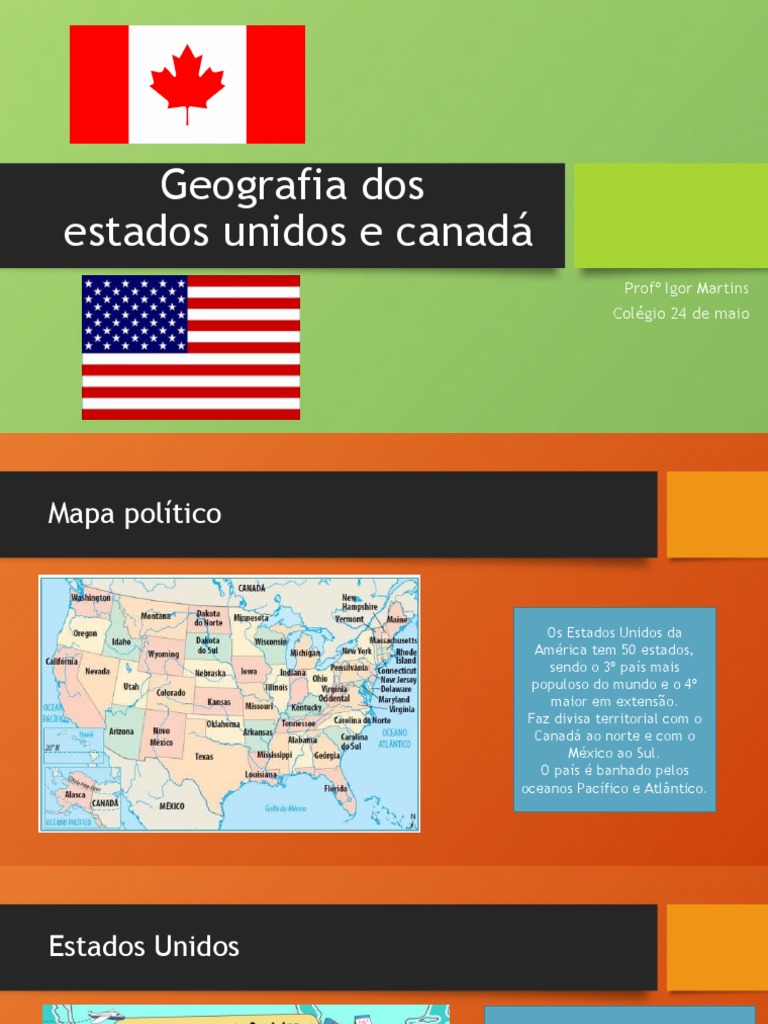 Geografia EUA e CAN | PDF | Os Estados Unidos | Canadá