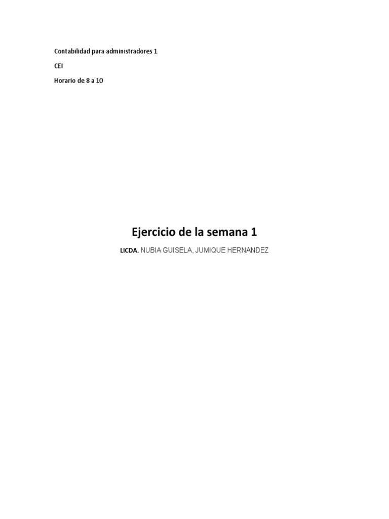 Contabilidad 1 Respuestas Semana 1 Pdf