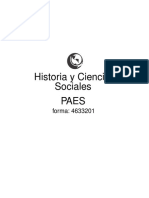 Historia y Ciencias Sociales Paes: Forma: 4633201