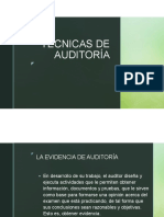 Técnicas de auditoría: evidencia y procedimientos