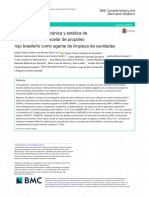 Compatibilidad Mecánica y Estética Del Nanocompuesto Micelar de Propóleo Rojo Brasileño Como Agente de Limpieza de Cavidades