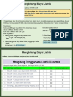 Menghitung Biaya LIstrik