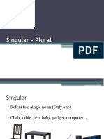 Singular - Plural Nouns