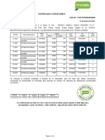 Certificado de Cotizaciones AFPModelo