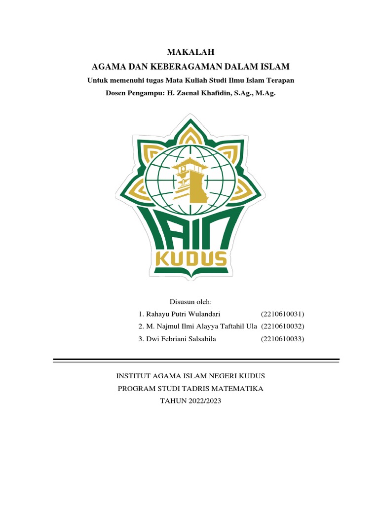 Agama dan Keberagaman dalam Islam | PDF | Ilmu Sosial | Sains & Matematika