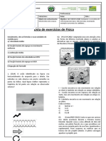 Lista Exercicios 1 Ano 1 Bi Fisica Com Cabecalho Cevv